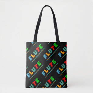 Colourful Flute Tote Bag