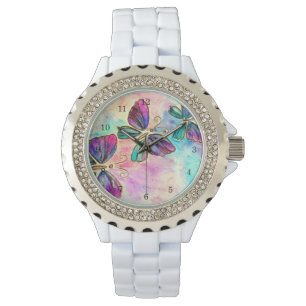 Colourful Flying Butterfly Watch
