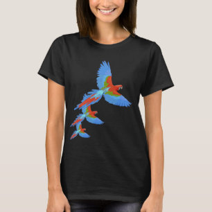 Colourful Flying Macaws T-Shirt