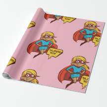 Colourful Flying Super Mom