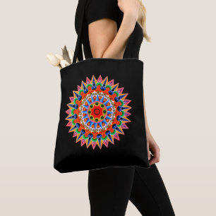 Colourful Folklore Design Tote Bag