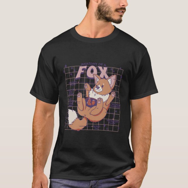 Colourful Fox Realistic Fox T-Shirt (Front)