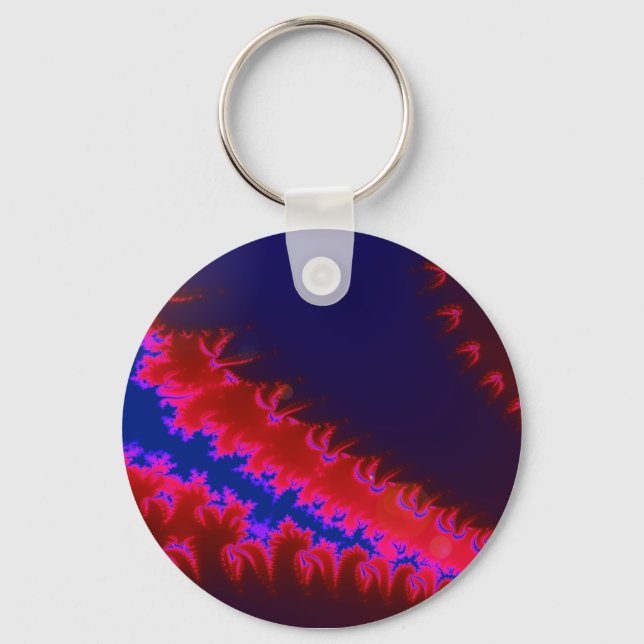 Colourful fractal keychain (Front)