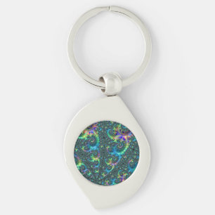 Colourful Fractal Keychain