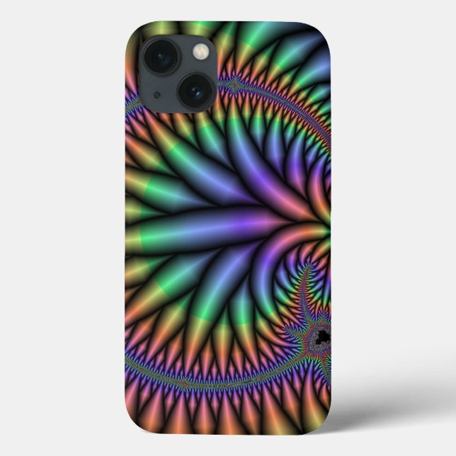 Colourful Fractal Plant iPad Case *Personalize* (Back)