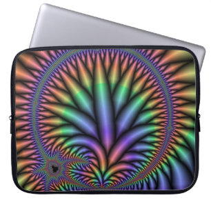 Colourful Fractal Plant Laptop Sleeve