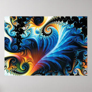 Colourful Fractal Poster