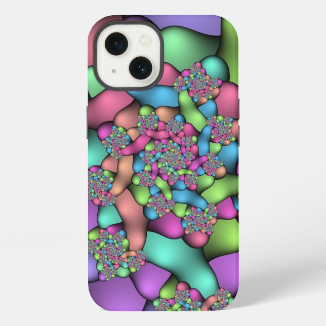 Colourful Fractals  iPhone Case (Back)