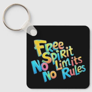 Colourful Free Spirit Keychain