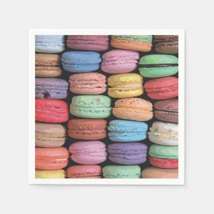 Colourful French Macaron Pattern Napkin