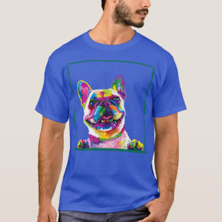 Colourful Frenchie T-Shirt