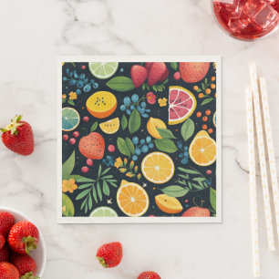 Colourful Fresh Fruit Pattern Napkin