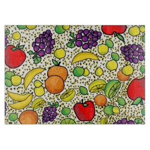 Colourful Fresh fruits  Kitchen Cutting Board
