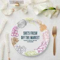 Colourful Fresh Off the Market Bridal Shower