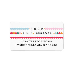 Colourful Friendship Bracelet Merry Wishes Cheerfu Label