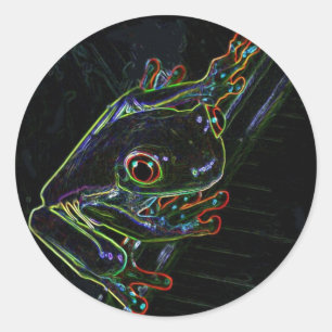 Colourful Frog Sticker