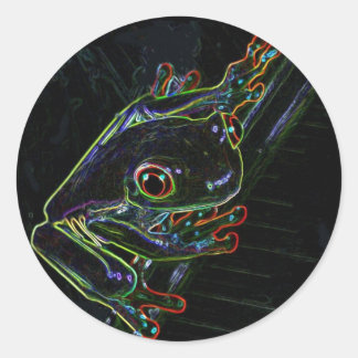 Colourful Frog Sticker