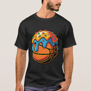 Colourful Frosted Sketll Dessert Style Artwork  T-Shirt