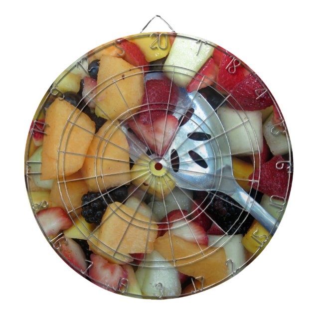 Colourful Fruit Assortment Dartboard (Front)