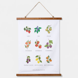 Colourful Fruit of the Spirit Wall Hanging Hanging Tapestry