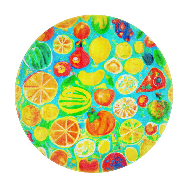 Colourful Fruit Pattern. Buy Now  Cutting Board (Front)