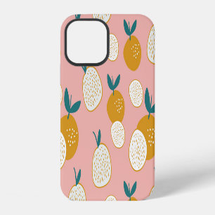 Colourful fruit, seamless background pattern. iPhone 12 case
