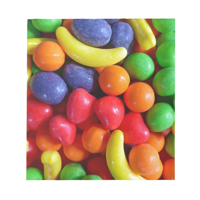 Colourful Fruit Shaped Candy Notepad (Front)