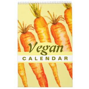 Colourful Fruits and Vegetables 2026 Vegan  Calendar