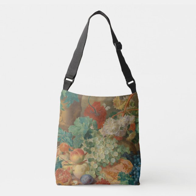 Colourful Fruits And Vegetables Crossbody Bag (Front)