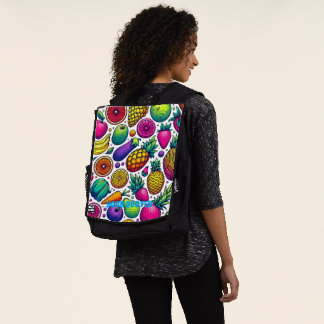 Colourful Fruits and Vegetables Pattern  Backpack