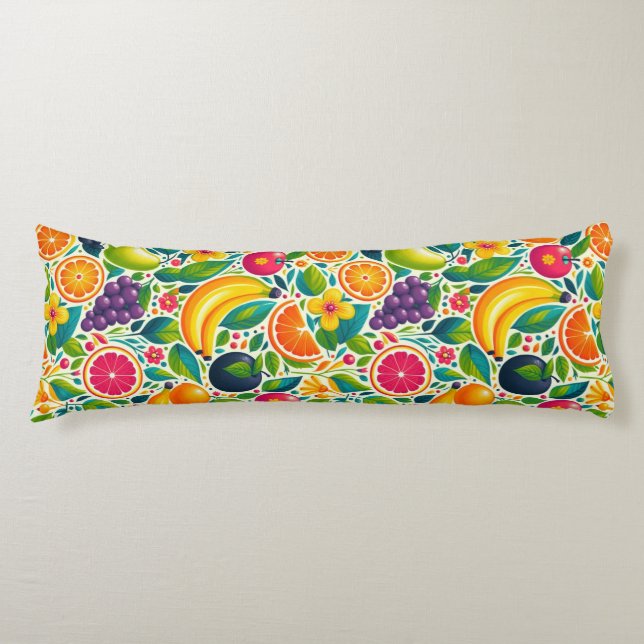Colourful fruits  body pillow (Front)
