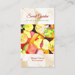 Colourful Fruits Catering Deli Business Card