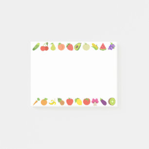 Colourful Fruits Emojis Post-it Notes