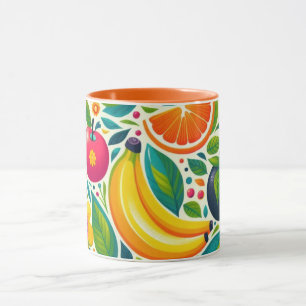 Colourful fruits  mug