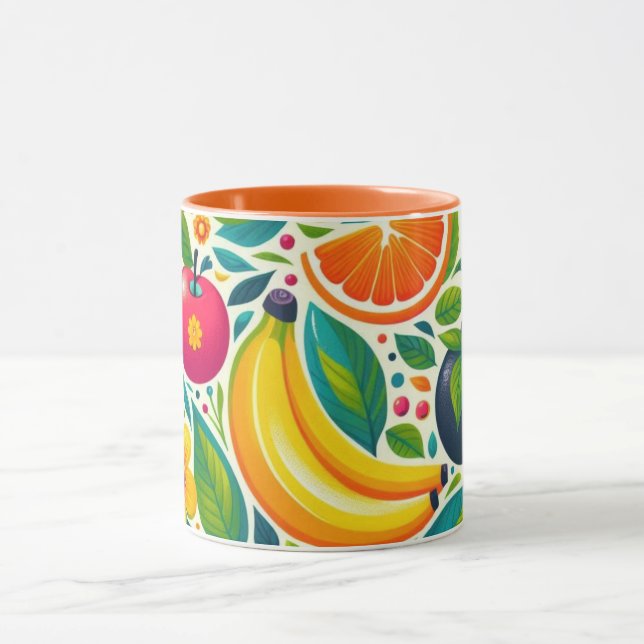 Colourful fruits  mug (Center)