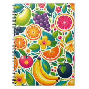 Colourful fruits  notebook