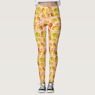 Colourful fruits pattern leggings