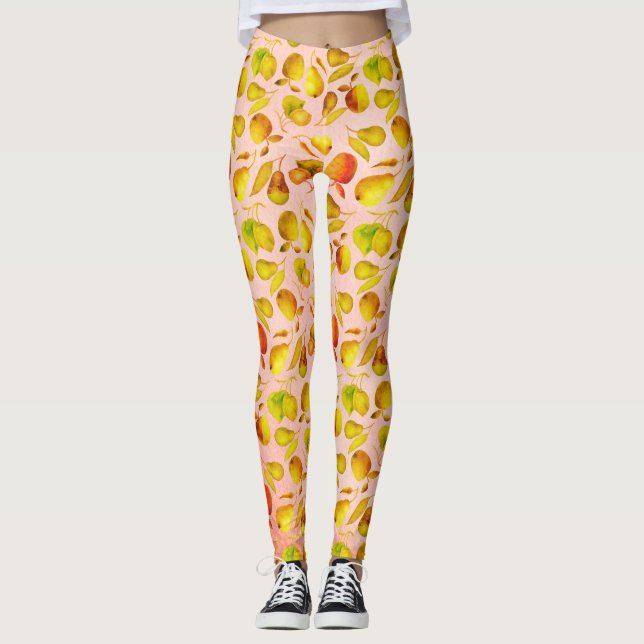Colourful fruits pattern leggings (Front)