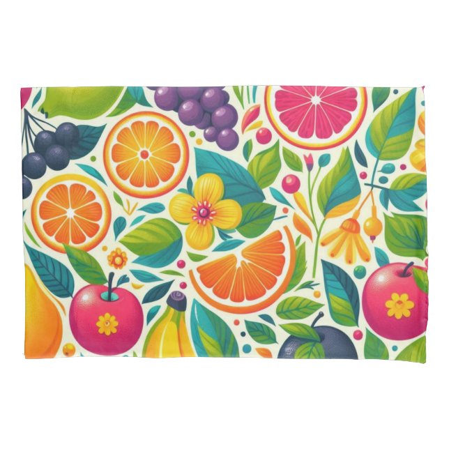Colourful fruits  pillowcase (Front)