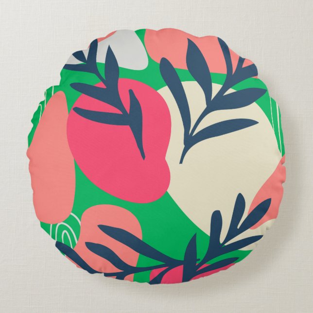 Colourful Fruits     Round Pillow (Front)