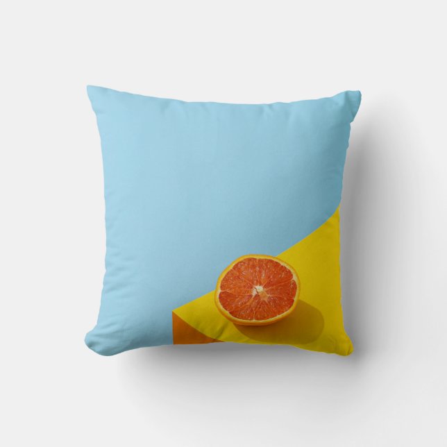 Colourful Fruits Throw Pillow (Front)