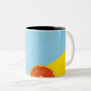Colourful Fruits Two-Tone Coffee Mug