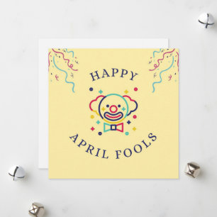 Colourful Fun April Fools Day Holiday Card