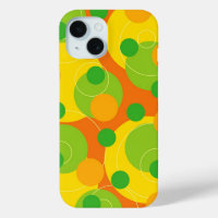Colourful Fun Circles Polka Dots Citrus Lime Groov