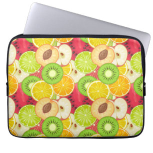 Colourful Fun Fruit Pattern Laptop Sleeve