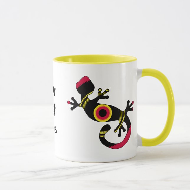 Colourful Fun Gecko Lizard Mug (Right)