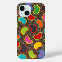 Colourful Fun Jelly Beans Pop Retro Candy Pattern