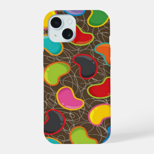 Colourful Fun Jelly Beans Pop Retro Candy Pattern  iPhone 15 Case