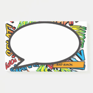 Colourful Fun Modern Personalized Speech Bubble Post-it Notes