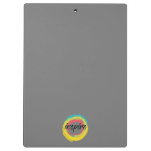 Colourful, fun, modern vibrant cool design Inspire Clipboard